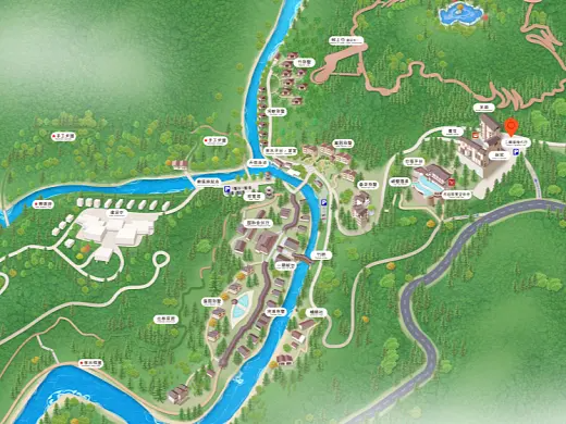 蓟州结合景区手绘地图智慧导览和720全景技术，可以让景区更加“动”起来，为游客提供更加身临其境的导览体验。